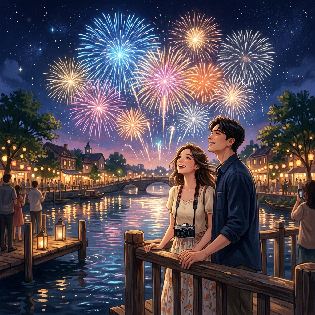 Mùa Hè Rực Rỡ Với Những Chùm Pháo Hoa